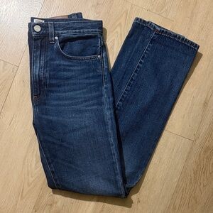 Toteme Woman’s Straight Jeans in Dark Indigo